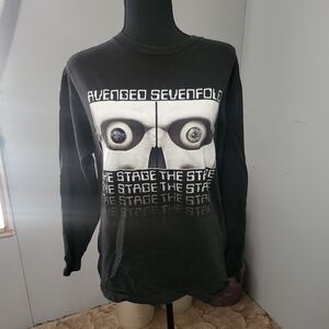 Alstyle Black Avenged Sevenfold Long Sleeve Tee